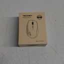 TECKNET Wireless Mouse Jiggler, USB-C Rechargeable Mouse, Silent Mouse Quiet Click, Build-in Mouse Mover, 6400 DPI Ergonomic Mouse, 2.4G Cordless Computer Mice for Mac, Laptop, Desktop, PC (Grey)