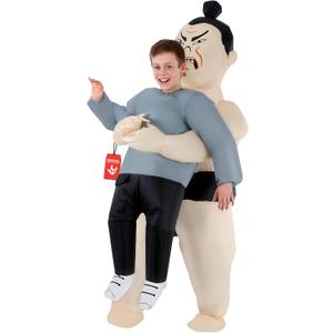 Morph Sumo Wrestler Inflatable Costume Kids, Inflatable Sumo Wrestler Costume, Blow Up Costumes for Kids