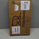 Fldofaves Dog Gate - 18"-45" Adjustable Extra Wide Metal Baby Gate to Step Over, 10" Tall Small Pet Gate with 3 Extension Kits, Pressure Mounted for Doorways & Stairs