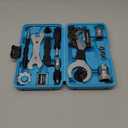 DURATECH 31 Pieces Bicycle Tool Kit, Complete Bike Repair Kit with Storage Box, Mountain Bike Repair Tools, for Mountain, Road, and Park Bicycle with Chain Riveter, Tire Levers, Crank Puller