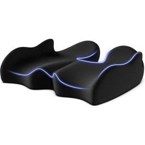 VOXON Seat Cushion, X Large Car Seat Cushion, Memory Foam Cushions for Office Chair, Chair Cushions for Tailbone Pain Relief & Pressure Relief Sciatica for Long Sitting (Black)