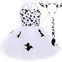 Amazon.com: ODOLDI Baby Girl Cow Tutu Costumes with Cow Ears Headbands Cow Tail 3PCS Jungle Party Costumes Kids Animal Fancy Costume Halloween Cosplay Cow Birthday Party Outfits White Cow 11-12 Years, Toys & Games