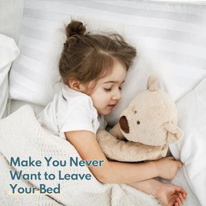 Queen Size Bed Pillows Set of 1 - Premium Down Alternative Breathable Pillows for Side, Back, and Stomach Sleepers Fluffy Hotel Quality Soft Microfiber Fill Skin-Friendly