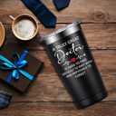 Doctor Gifts for Men - Doctor Appreciation Gift - Doctors Day, Graduation Gifts for Doctors, Physician, Dr - 20oz Insulated Tumbler (Black)