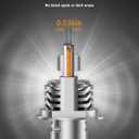 FAHREN H4/9003 Bulbs,90,000LM(1,200%) 12X Brighter 6500K Cool White, 1:1 Mini Size Plug and Play Upgraded HB2 light fog bulb, pack of 2