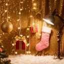 Gold Sequin Backdrop Curtain,4PCS 2FTx8FT Glitter Backdrop Curtain for Parties,Christmas, Wedding, Banquet Decoration(4 PCS,2FTx 8FT)