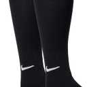 Nike Unisex Adult Baseball Softball Over-The-Calf Socks (2 Pairs) | Mens and Womens (Black, M)