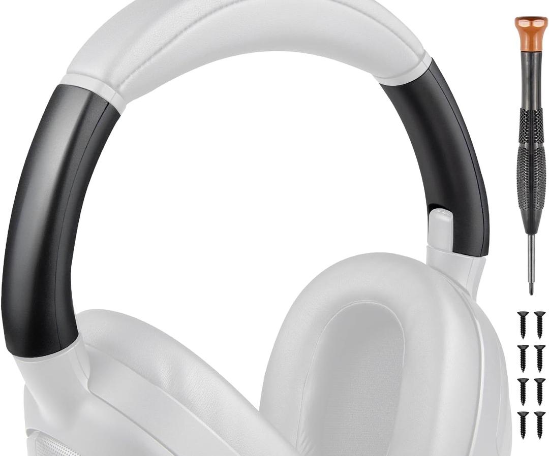 SOULWIT Headband Side Cover Slider Outer & Inner for Sony ULT WEAR/WH-ULT900N (WHULT900N) Over-Ear Noise Canceling Bluetooth Headphones, Replacement Head Band Repair Part Accessories Kit - Black