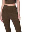 Women's Sweetheart V Neck Tank Top Adjustable Straps Workout Yoga Tops Going Out Basic Casual Crop Cami Shirts (Brown)