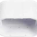 LyPrem PVC Line Cover Kit Parts Accessories for Ductless Mini Split (4" Flat Elbow,White)