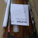 SUPERJARE 70 Inch Console Table with Outlet, Sofa Table with Charging Station, Narrow Entryway Table, Skinny Hallway Table, for Living Room, Rustic Brown (7.9"D x 70.8"W x 31.5"H)