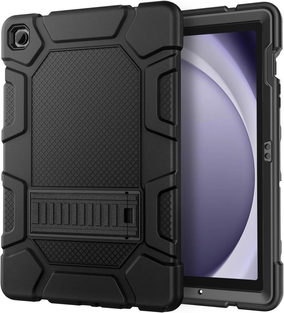 Case for Samsung Galaxy Tab A9+/A9 Plus 11 2024 Model (SM-X210/X216/X218), Heavy Duty Shockproof Rugged High Impact Protective Case, Black