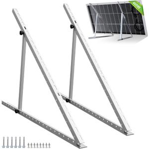 ECO-WORTHY Upgraded 45in Solar Panel Mount Brackets, with Foldable Tilt Legs, Suitable for 2pcs 100W/1pcs 200W 300W 400W Solar Panels,Adjustable Mounting Brackets Kits for RV, Roof, Boat, and Off-Grid