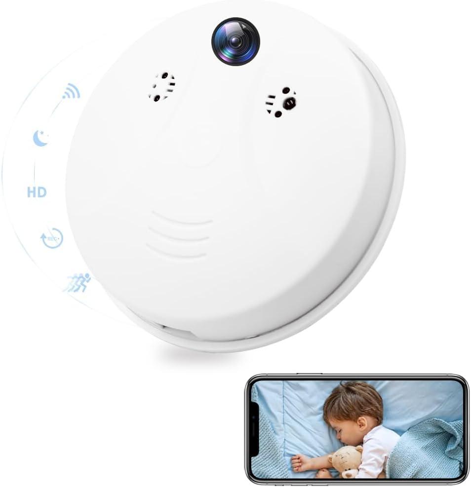 Hidden Camera Detector, HD 1080P Video-Only WiFi Nanny Camera with Night Vision Motion Detection Remote View Indoor Security Camera for Home Wireless Video Recorder