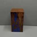 Blue Rasin Wooden Urn for Adult Ashes - Large (Holds Up to 250 Cubic Inches)