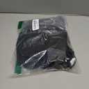 Foxiny Sexy Strappy Leather Underwire Choker Garter Belt Mini Lingerie Set Dress with Thong 3 Piece Women Latex Push Up Night Wear Outfits Matte Black, Size Medium