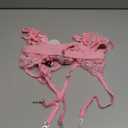 RSLOVE Women Lingerie Sets with Garter Belt 3 Piece Lace Teddy Babydoll Bodysuit (Small, Light Pink)