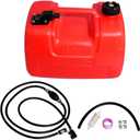32-858104K08 Outboard Fuel Line Hose Kit With Fuel Tank 12L/3 Gallon Compatible with Yamaha Marine Johnson Mercury Outboard 4 hp-200 hp 5/16" 10 Ft with Primer Bulb Tank Quick Female Connector