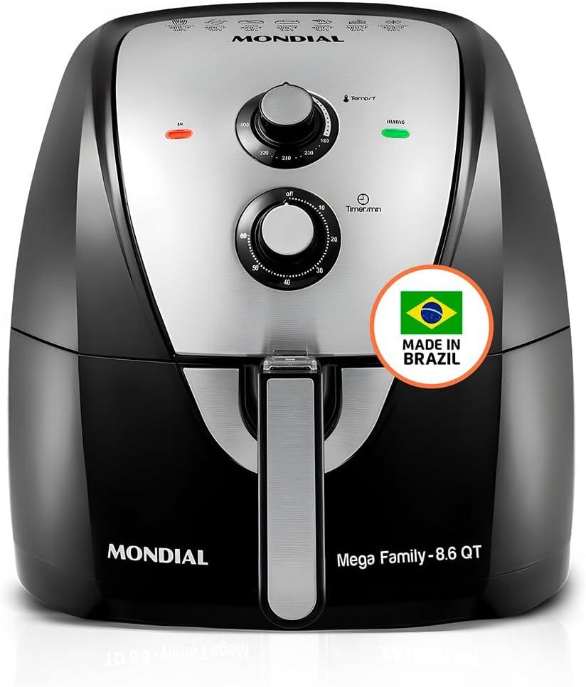 Air Fryer - 8.6 Quart Extra-Large Air Fryer, 2 Simple Dial Controls, 1800 Watt