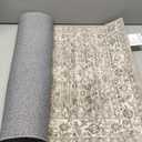 Machine Washable Kitchen Runner Rugs: 2'x 6' Hallway Rug Stain Resistant Non Slip Low Pile Soft Carpet Runners for Hallways Indoor Entryway Kitchen Laundry Room Bedroom Bathroom Farmhouse (Brown Grey Cream)