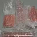 100 Pack Pink Dessert Cups with Spoons 2oz Clear Plastic Dessert Parfait Cups Disposable & Reusable Mini Square Shot Glasses Round Goblet Shooters for Fruit Ice Cream Cake Party Supplies