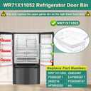Upgraded WR71X11052, PS6883671 Gallon Door Bin Compatible with ge Refrigerator(some models): DFE28JSKFSS, GFE26GMKFES, GFE28GYNJFS, GWE23GYNHFS etc, Replaces AP5669350, 239D2487, 2692216 etc