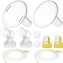 Nenesupply Pump Parts with 27mm Flanges Compatible with Medela Pump in Style Parts Accessories Breast Pump Not Original Medela Pump Parts Incl. 27mm Flange Breastshield Connector Valve Membrane Tubing