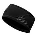 Winter Headbands for Men Women, Reflective Fleece Ear Warmers, Non-Slip Sports Headbands for Running, Cycling, Hiking and Daily Wear, Black