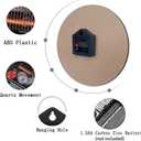 Ansouyi Round Wall Clock Battery Operated Clocks Wallclock 10 Inch, Starry Night and Black Cat Silent Non Ticking Wall Clock for Living Room,Kitchen,Home,Bathroom,Bedroom,Office or School