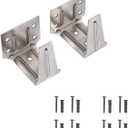 Center Support Bracket for 2" Horizontal Blinds  Fits 2" x 2 1/4" Headrail  Ceiling, Inside & Outside Mount  Compatible with Wood, Faux Wood, Venetian Blinds  Includes Screws (Pack of 2)