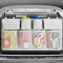 SURDOCA Hanging Trunk Organizer for SUV, [UPGRADED 7 Times] Car Organizers and Storage, Car Accessories Interior, Space Saving Expert-Beige