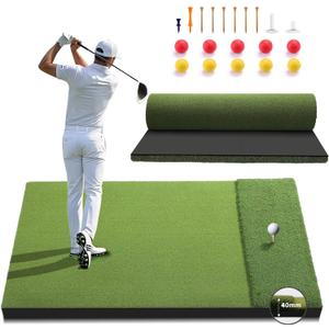 Fanshaw Premium Dual-Turf Golf Mat: 5x4ft 40MM-50MM Thickened for Backyard, Driving Range, Indoor & Outdoor Practice Hitting, Swing & Chipping, Ideal Gifts for Men Dad