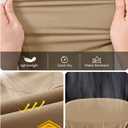 TBMPOY Men's Hiking Pants Lightweight 6 Cargo Pockets Quick Dry Water Resistant Outdoor Travel Work Fishing (32, Khaki)