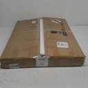 Triangle Coffee Table in Walnut Mid Century Modern Solid Wood Base and Triangle Clear Glass Coffee Table for Living Room Low Minimalist Tea Table Coffee Tables (32.3 * 22.4 * 16, Black Transparent)