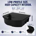 6 Pack Rat Bait Station with Key Mouse Bait Boxes 10.5x10.5x3.5in