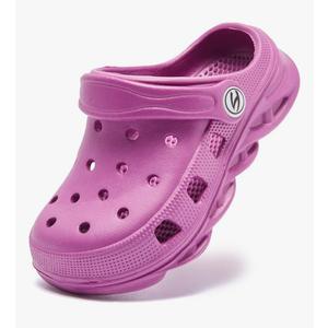 HOBIBEAR Boys and Girls Classic Graphic Garden Clogs Slip on Water Shoes, 34
