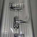 Mexican Train Dominoes Set Double 12 Color Dots with Wooden Hub 8 Metal Trains and Aluminum Case