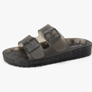 FUNKYMONKEY Women's Comfort Slides Double Buckle Adjustable Plastics Flat Sandals
25CM