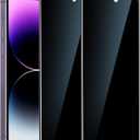 YMHML 2 Pack for iPhone 14 Pro Max Privacy Screen Protector, Upgrade Anti Spy Tempered Glass Privacy Screen for iPhone 14 Pro Max (6.7 Inch), Scratch Resistant Case Friendly