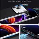 GRECAZO Magnetic Ultra Thin Frosted Designed for iPhone Air Frameless Case 6.5 inch [Compatible with MagSafe] Slim Minimalist Lightweight Matte Hard Cover Protective Borderless Case- Black