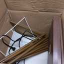 addlon Floor Lamp with Shelves, 4-Tier Modern Shelf Floor Lamp with 3CCT LED Bulb, Display Lamp for Living Room, Bedroom and Office - Brown (Vintage)