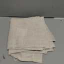 Leetaltree Beige White Placemats Set of 2 - Heat Resistant Non-Slip Place mats for Dining Table, Washable Durable PVC Vinyl Woven Table Mats (Beige White, 2)