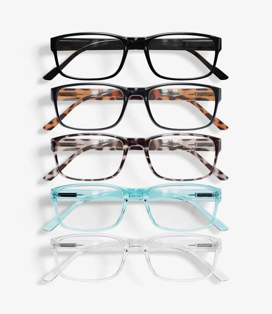 Gaoye Professional Reading Glasses for All Day - Computer Readers with Blue Light Protection - Value Pack