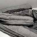 WINDRACING Orthopedic Dog Beds for Large Dogs, XLarge Waterproof Dog Bed with L Bolster Sides, Washable Big Pet Bed with Removable Cover & Non-Slip Bottom, 40 x 28 inch, Gray