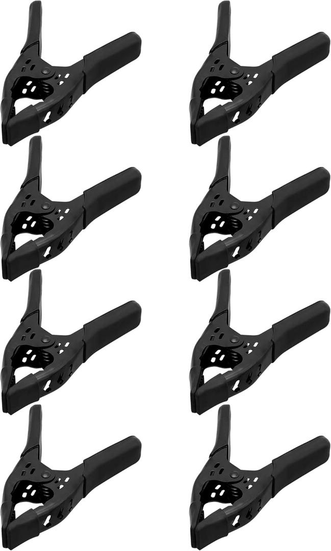 Heavy Duty Metal Spring Clamps: 8-Piece for Woodworking Spring Clamps 6-inch Tarp Clamps Heavy Duty Clips Spring Clips Metal Clamp for Pool Cover Backdrop Stand Clamps