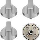 4 Pcs W11517334 Range Knob Compatible with Whirlpool Gas Ranges WEG515S0, WEG745H0, Replace W11122869, W10850033, W11458842