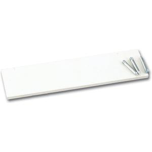 Champion Sports Official Size Pitcher's Plate with Metal Spikes, White, 24" x 6" x 1" (80)