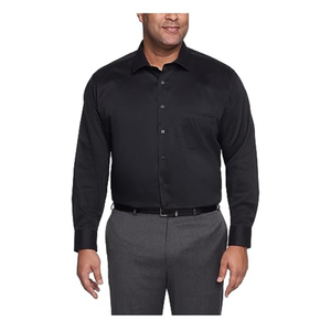 Van Heusen Men's Big FIT Dress Shirt Ultra Wrinkle Free Flex Collar Stretch (Big and Tall) 22 34-35