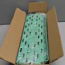 SPACELEAD Slim Storage Cart 4 Tier,Bathroom Organizer Rolling Utility,Mobile Shelving Unit Slide Out for Office, Kitchen, Laundry Room & Narrow PlacesGreen