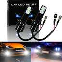 HOCOLO B Ice Blue White Fog Light DRL 8000K 6000K LED Bulbs-H7 H8 H3 H4 H1 9005 9006 880 881 2504 (B-H1-Fog, White 6000K)
